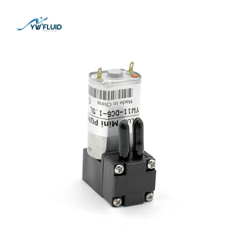 YW11-DC 1.5V 6V 12V Max Air Flow 1.5L/min Max Liquid Flow 180ml/min Chemical Resistance Analytical Water Aquarium Lab Tool