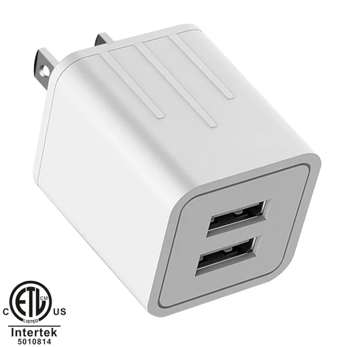 

GOOD-SHE dual usb port mobile charger 2.1a for iphone, Black white