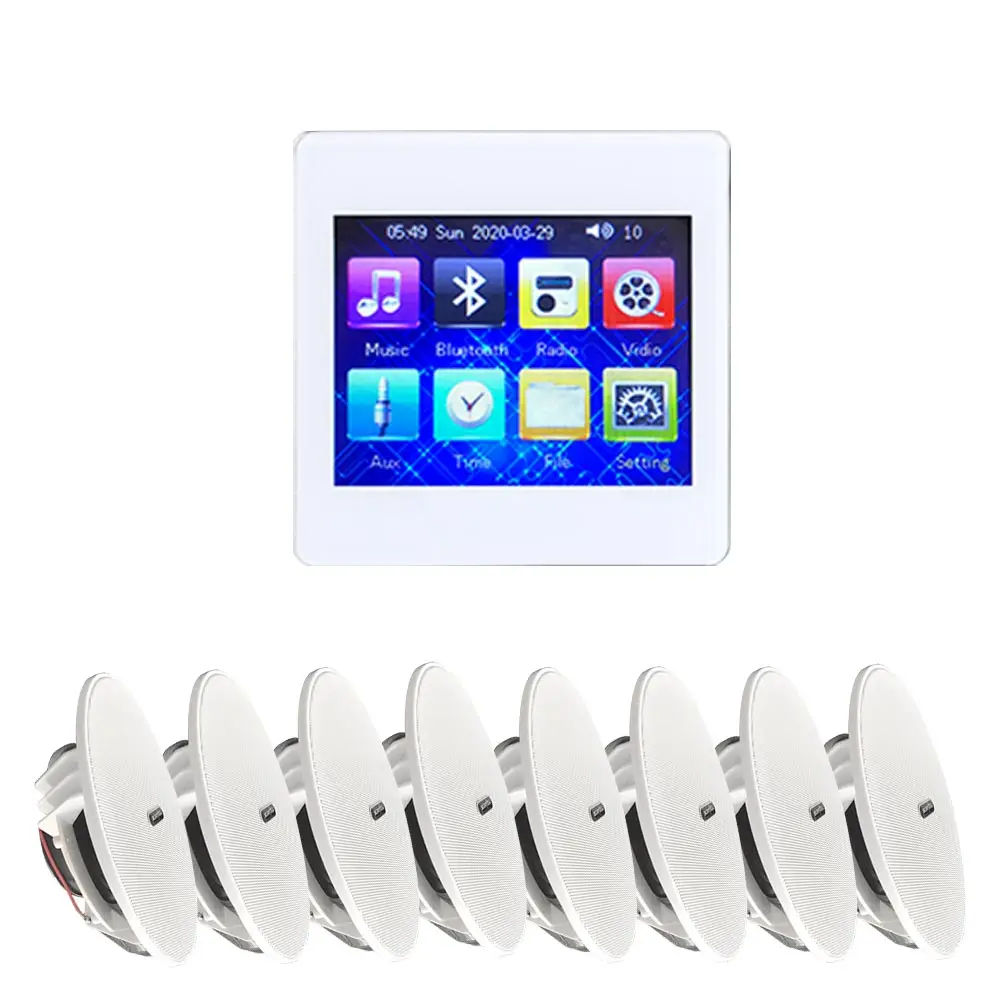 

Mini 3.5 Inch HD Screen Bluet ooth In-Wall Amplifier Background Music System