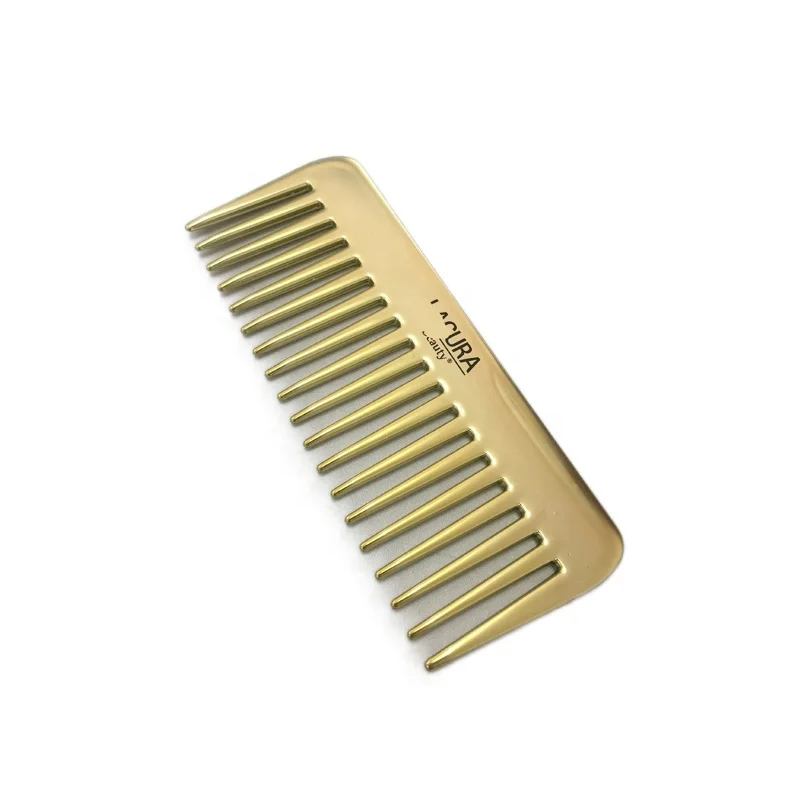 

2020 New Comb Plastic Gold Wide Tooth Comb Hair Brush Tangle Gold Rose Gold Hair Comb