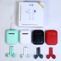 

2020 newest I12 Inpods 12 Macaron Bluetooth Earphone 5.0 Wireless Headphone Sport Earbuds With Mic