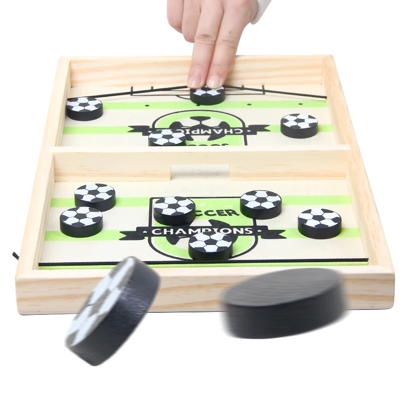 

Hot Sale Fun Foosball Winner Games Table Fast Hockey Fast Sling Puck Game Catapult Chess Wooden Toy Board Game Toys For Children, Picture