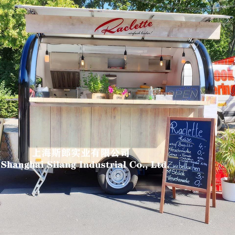 New Zealand Enclosed Fiberglass Mobile Ice Cream Food mobile Concession Trailer manufacture