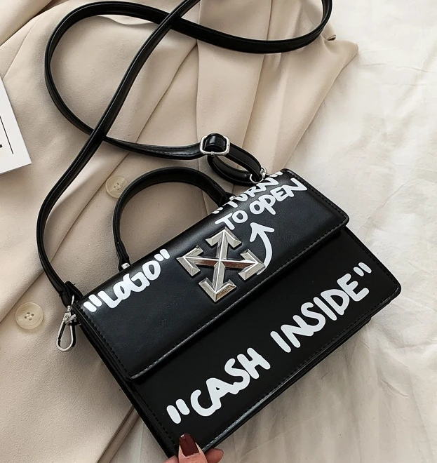 

Female bag autumn and winter new 2020 Korean letter small square bag trendy fashion diagonal shoulder bag wild foreign portable