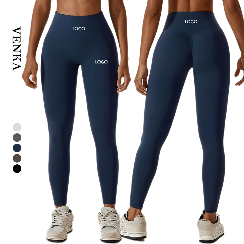 

Custom OEM Wholesales Women High Waist Compression Stretch Gym Sports Tight Pants Hip Lift Yoga Workout Leggings For Female