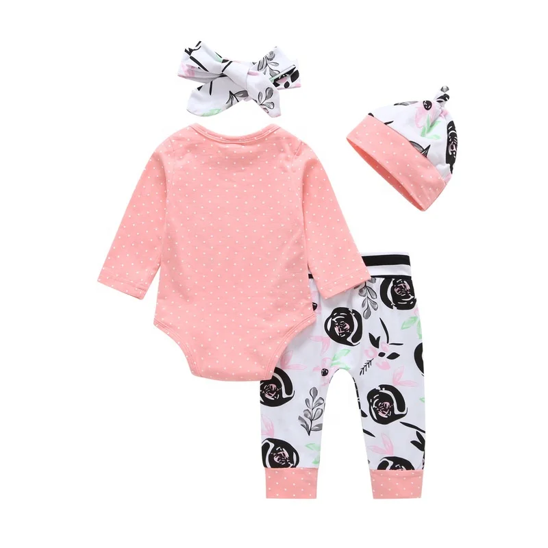 Briantex From China New Design Baby Clothes 4 Pcs Set New Born Baby