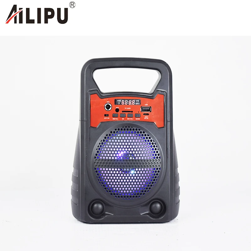 

2021 new product mini portable speaker BT wireless USB charging cable speaker with microphone, Black