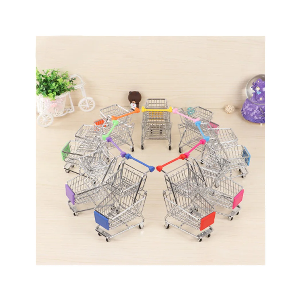 

double deck mini metal shopping cart supermarket handcart trolley for children double mini metal supermarket handcart