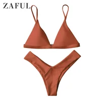 

ZAFUL Hot-Selling Spaghetti Straps Soft Pad Bikini Very Young Models