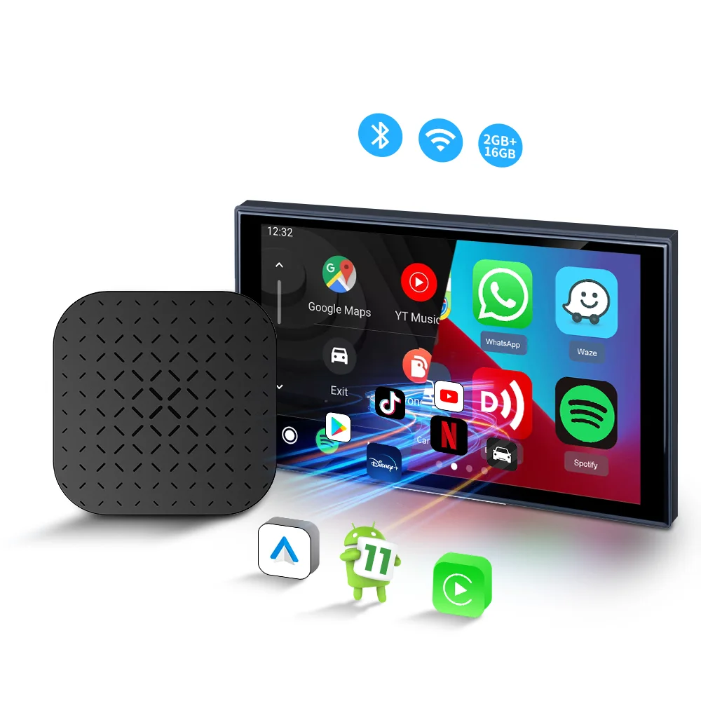 

Carlinkit Android 11 Wireless Carplay Ai Box Car Android Magic streaming Ai Box 2G 16GB Portable adapter Carplay auto