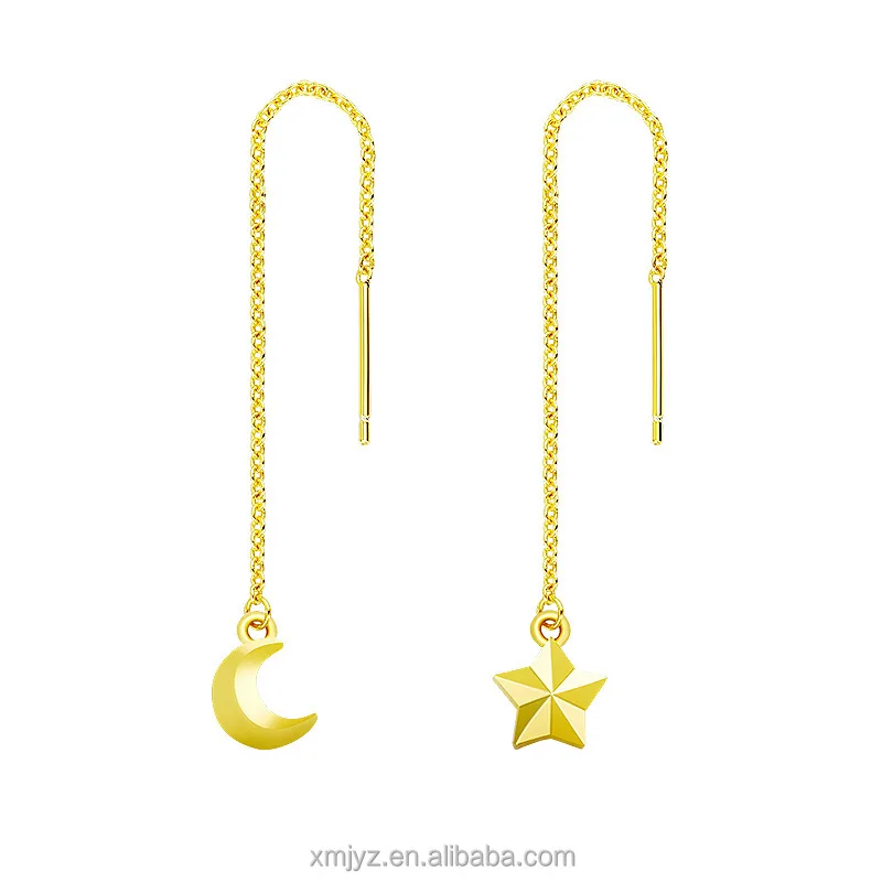 

Vietnam's Sand Gold Star Moon Ear Line Korean Version Of The Star Ear Line Female Sen Is Small And Fresh To Show A Thin Face