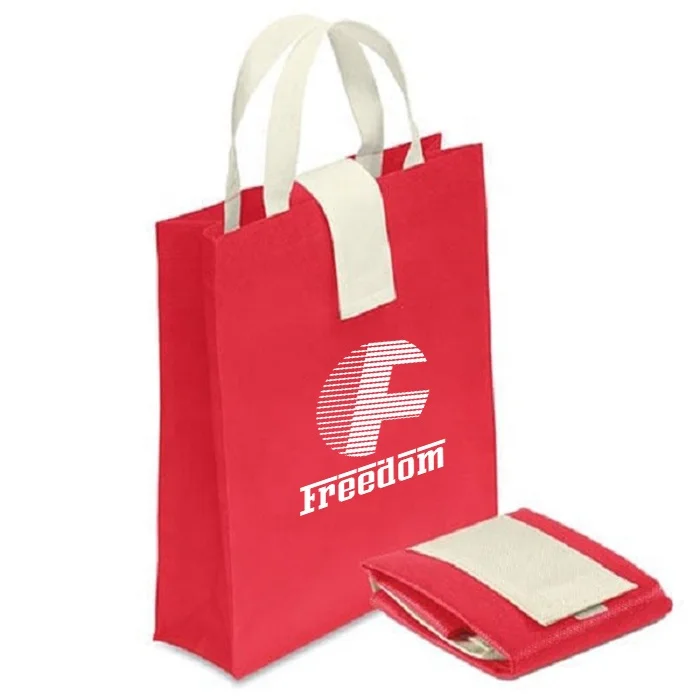 

Hot Sell Non-Woven Fabric Bags Foldable Carry Shopping Tote Bag, Customized color