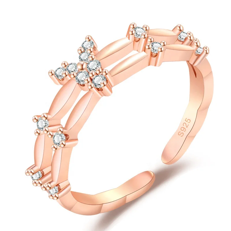 

Free Shipping Jewelry Wholesale Cheap Jewelry Women Plated 18K Rose Gold Ring, White, rose gold