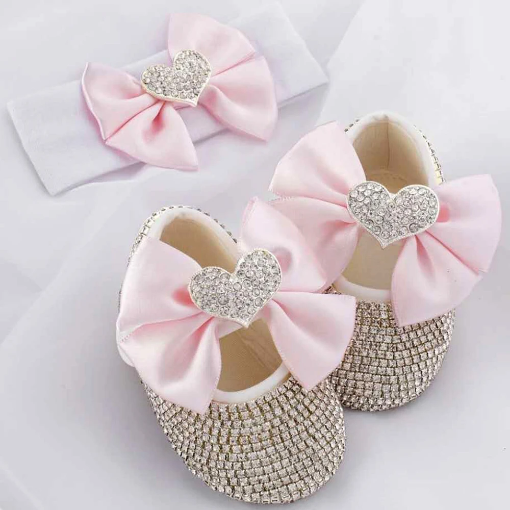 
personalized custom novelty funny bling crystal girls baby shoes  (1600101998272)