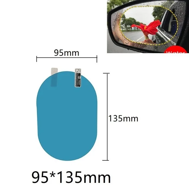 

2 Pcs Car Sticker Rainproof Film For Car Rearview Mirror Car reflector Rain Proof Anti Fog Waterproof Sticker