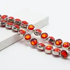 Bestone diy のジュエリーメイキング 13 ミリメートル赤ディスクビーズファッションアクリルビーズ diy のブレスレット