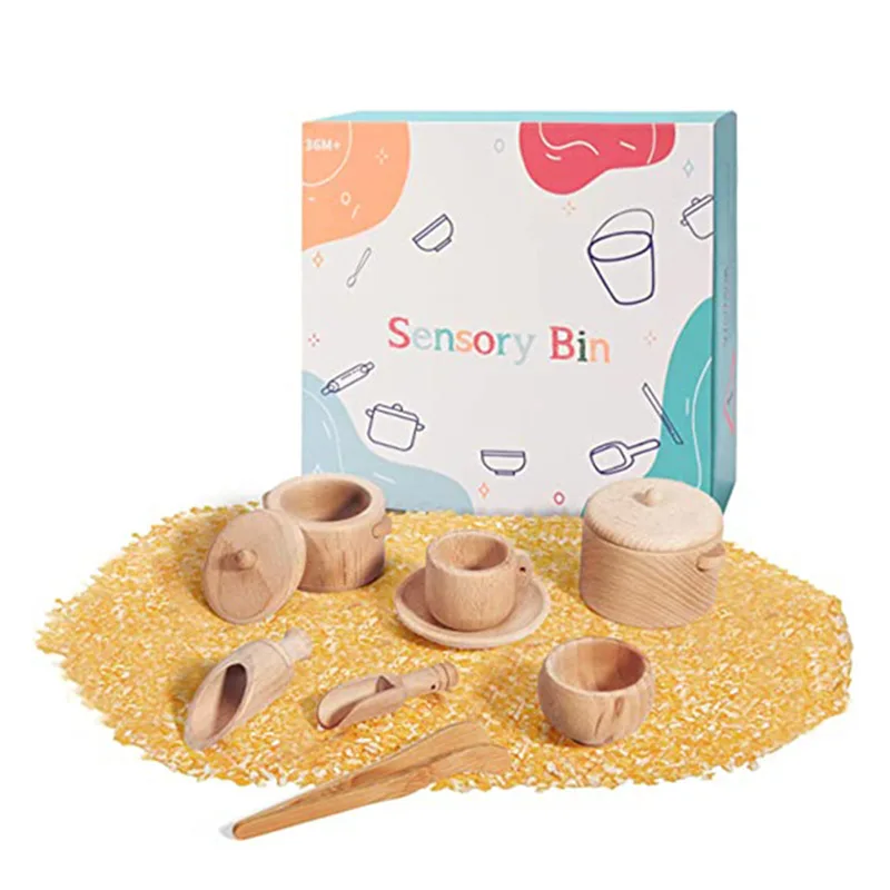 

Factory Supply sensory bin tools wooden sensory toys montessori toys for toddlers