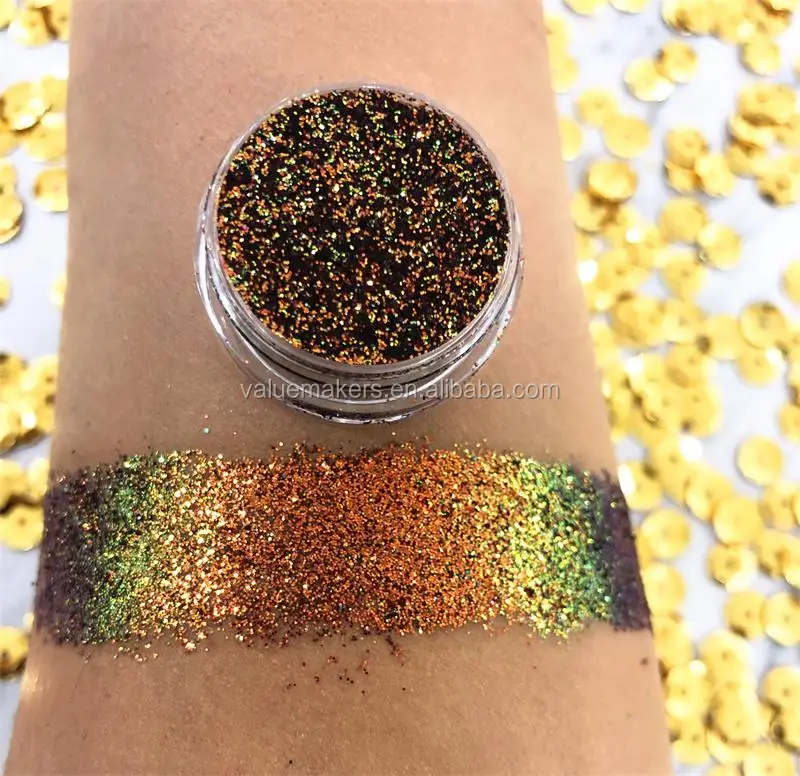 

Duochrome Chameleon Eyeshadow Pigment Private Label Single Loose Glitter Eyeshadow cosmetic Makeup, Multi-colored