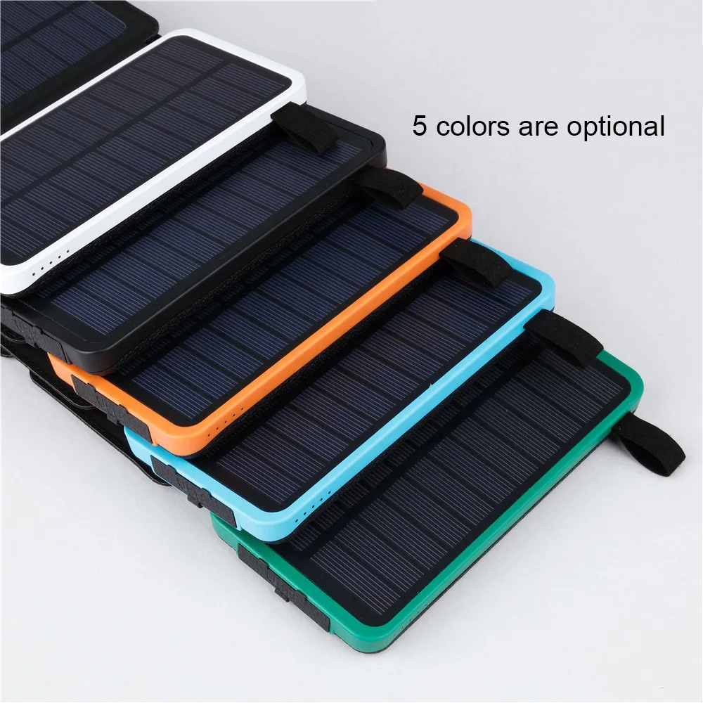 Foldable 10000mah High Efficiency solar mobile phones power bank Qi Wireless charging PowerBank - ANKUX.COM