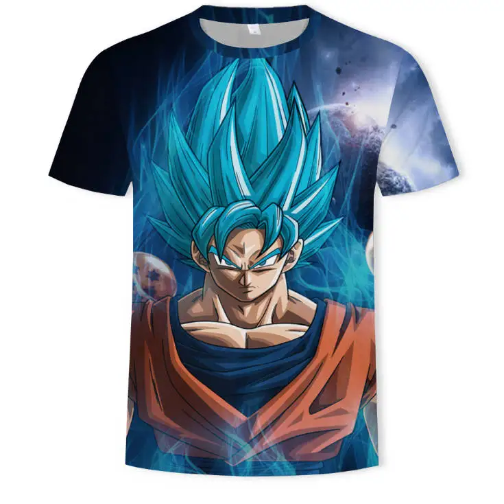 

New Fashion Design 3d All Print Dragon Ball Tshirt Mens Compression Short Sleeve Sport T Shirts