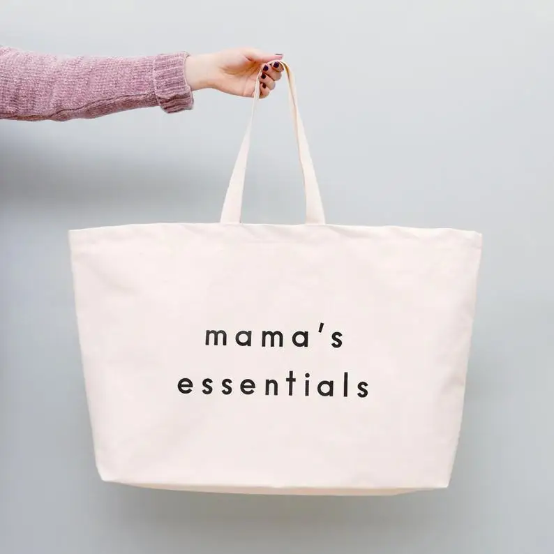 

Extra Large Blank White Canvas Striped Beach Bag 12oz 16oz Heavy Duty Large Canvas Tote With Zipper And Pocket, Customized color