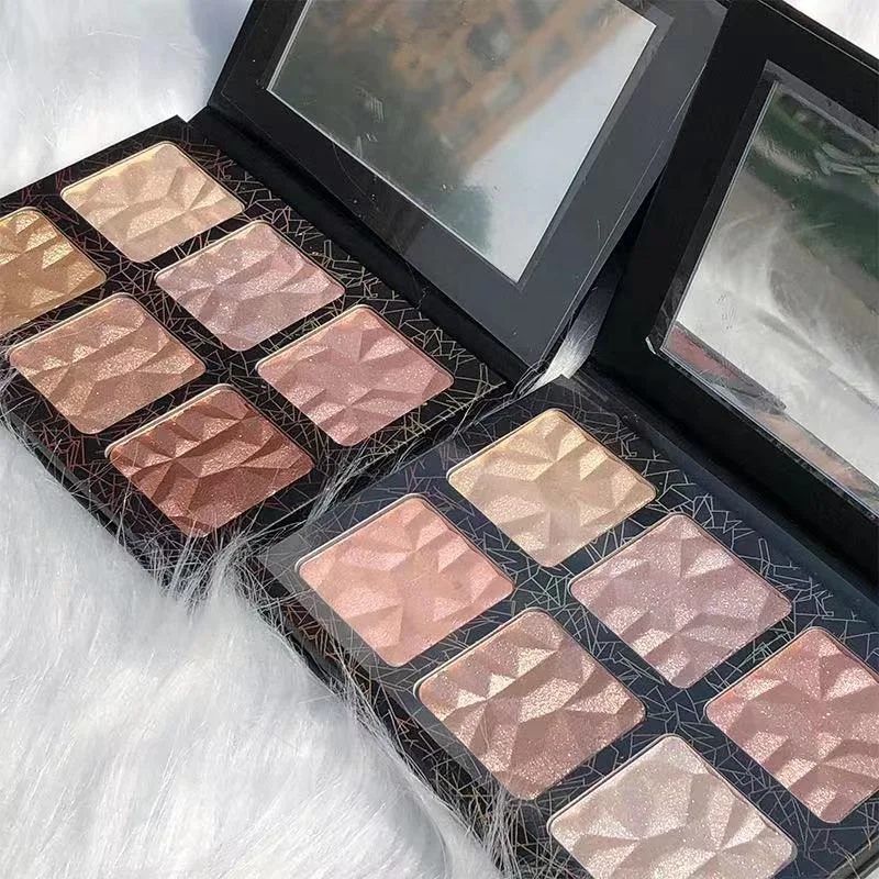

2021 New Glitter High Quality 6 colors highlight Palette
