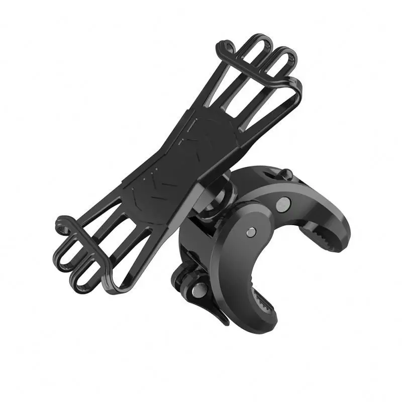 

Bike mounts silicone phone holder TOL5q motorbike phone holder, Black