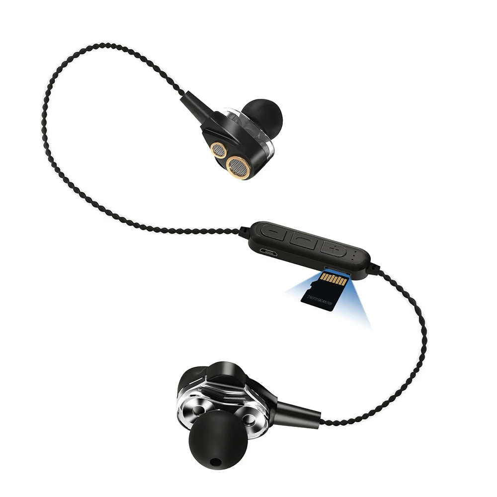 

bluetooth optional Extra Bass Stereo Dual Driving Wired headset with MIC