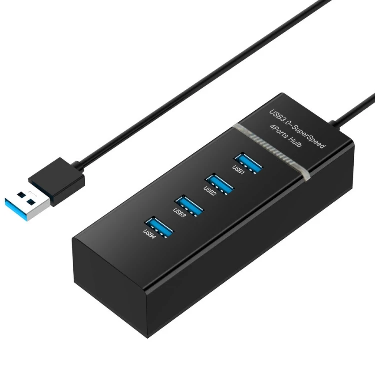 

Wholesale High Quality 4-Port 4 Ports USB 3.0 HUB Splitter Adapter For PC Computer Peripherals Accessories