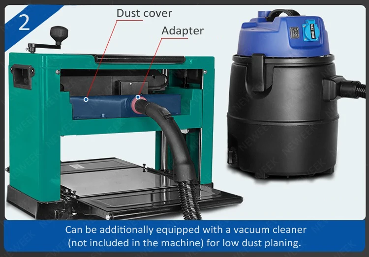 NEWEEK electromechanical bench wood thicknesser planer mini wood planer
