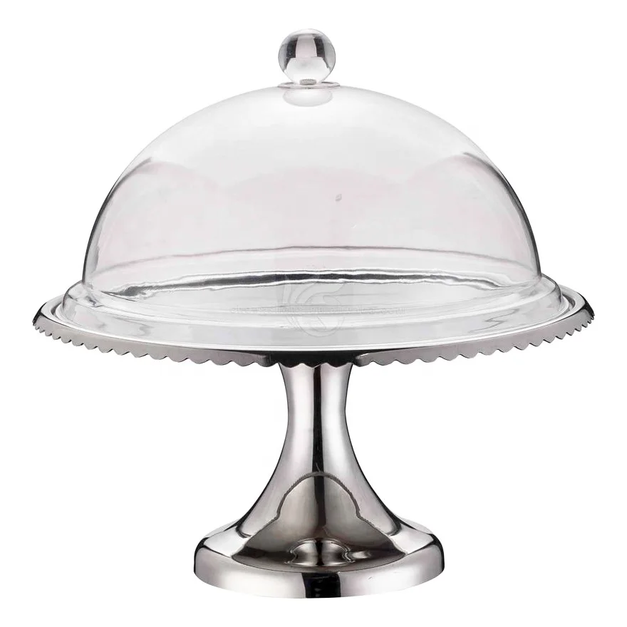 Floral Decorating Cake Stand Kitchen Stainless Steel With Plastic
