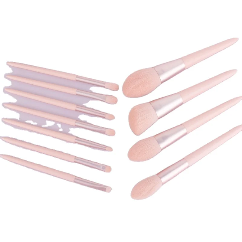 

11 PCS Makeup Brushes Premium Synthetic Foundation Powder Concealer Eye Shadows Pink Makeup Brush Set