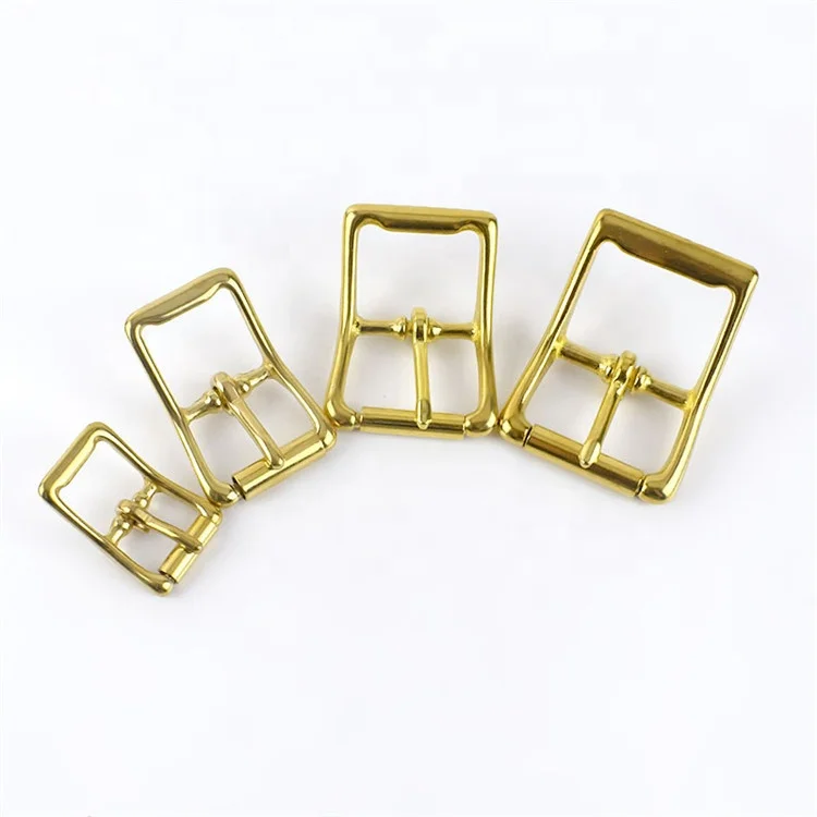 

MeeTee KY466 20/25/33/38mm Solid Brass Pin Buckles For Backpack Belt Buckle Dog Collar Buckle Accessories