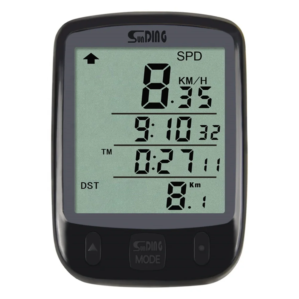 

Sunding Wired Bicycle Speedometer Bike Computer Cycling Odometer Cycle Meter Speed Sensor Mph Indoor Outdoor Exercise Rainproof