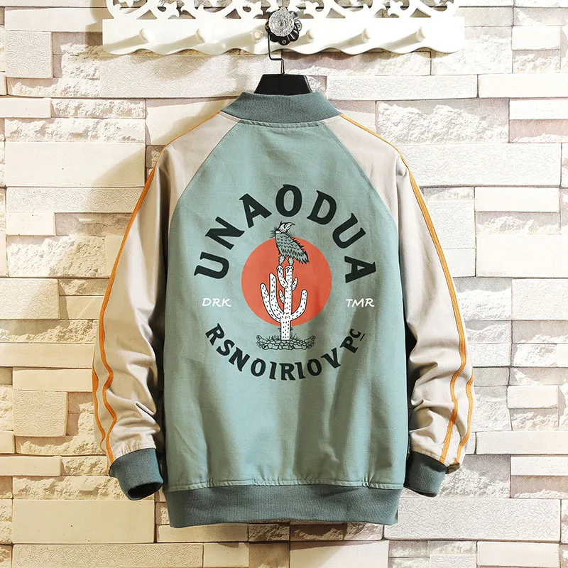 

Hot Sale New Men's Printed Top Jacket Ropa Hombre Spring And Autumn Style Fashionable Korean Casual Zipper Jacket, Customized color