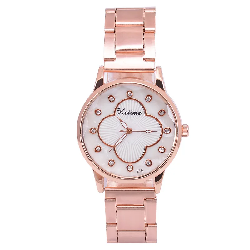 

Stylish and Simple Diamond-Studded Steel Belt Digital Quartz Watch for Women, Picture shows