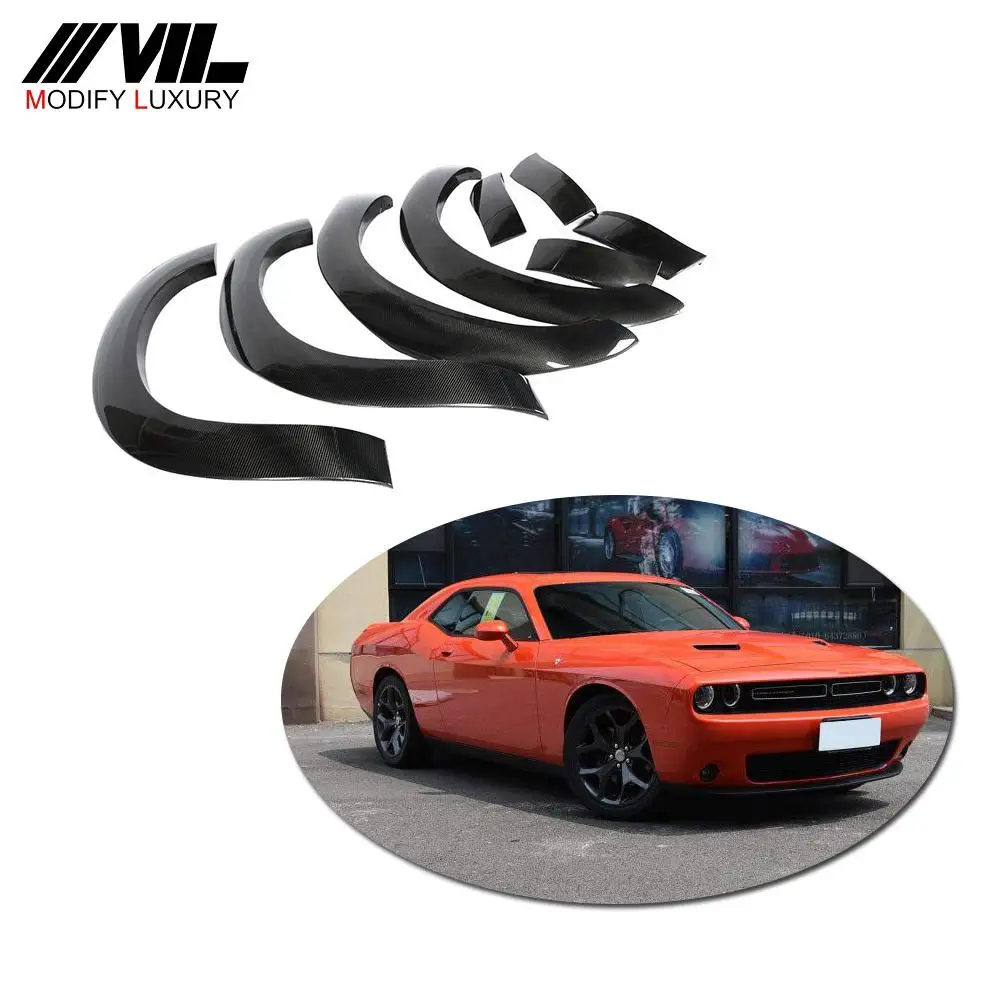 Carbon Fiber Wheel Eyebrow Arch Trim Fender Flares For Dodge Challenger 20152018 Buy Car
