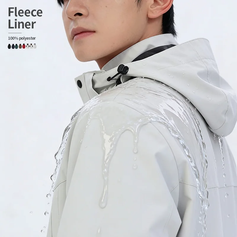 3in1 Winter Jacket Men Clothing Manufacturer Custom Outdoor Work Fleece Waterproof Jacket