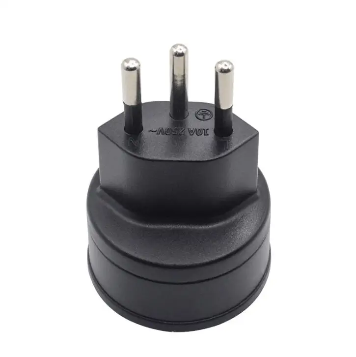 

3pin Swiss plugs to EU adaptor Embedded Swiss adapter converter plug turn to French plugs EU DE Germany socket