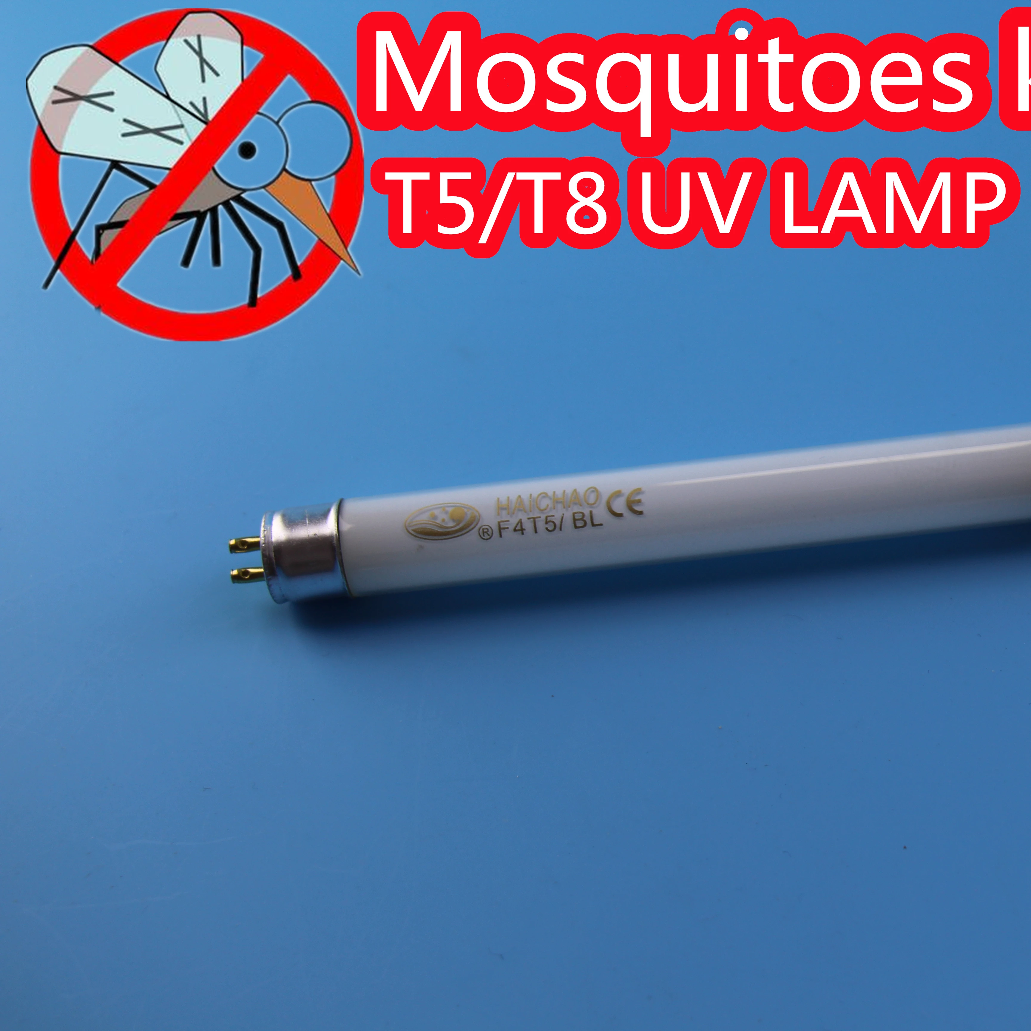 

110V 220V t5 t8 uv light uva-bl lamps with 365nm wavelength T5 4W 6W 8W UVA 365nm mosquito killer lamp tube BL black blue