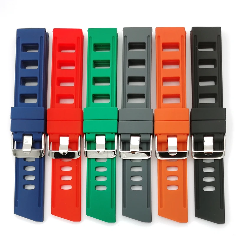 

multi color silicone rubber wrist watch band watch strap, Customized