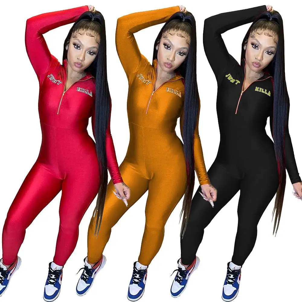 

Factory fall outfits for woman ladies long pants onesie women casual clothing black jumpsuit wholesale