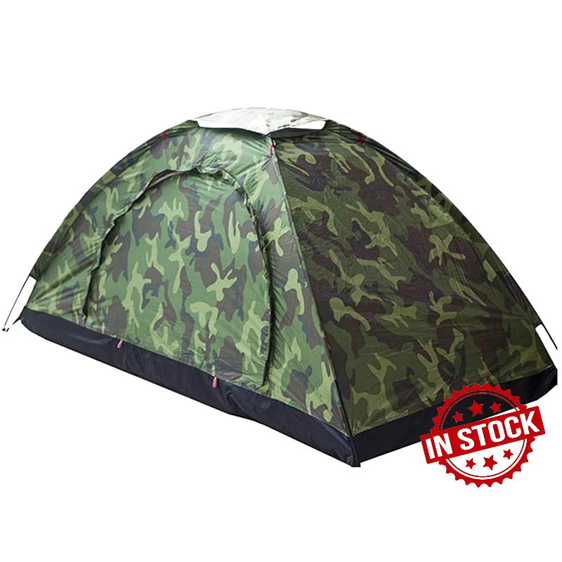 

Gujia Tienda Campana Lightweight Backpacking Hiking Portable Dome Camouflage Camping Tent for 2 Person