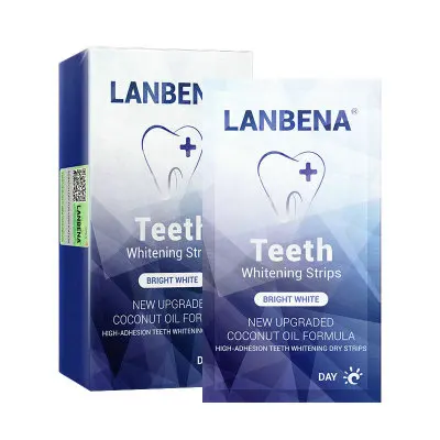 

LANBENA Day And Night Teeth Strips Professional Teeth Whitening Strip Oral Hygiene, White