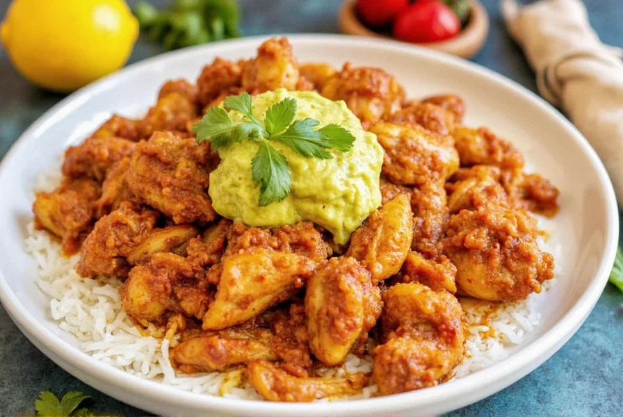 Serving Pollo Pibil with Toppings
