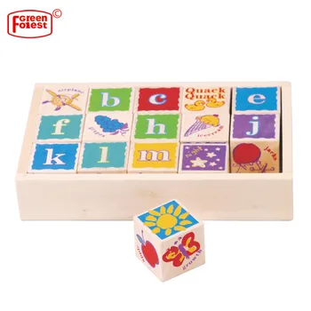 wooden alphabet blocks