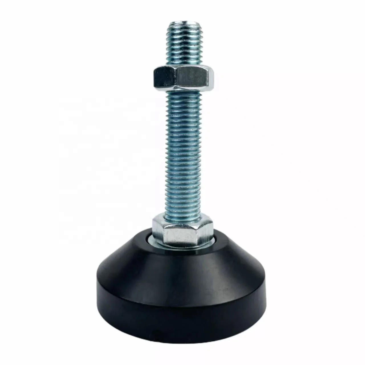 High Quality Heavy-Duty 80mm Dia Fixed Thread Stem Swivel Furniture Leveling Feet for Workshop Farmhouse & Warehouse
