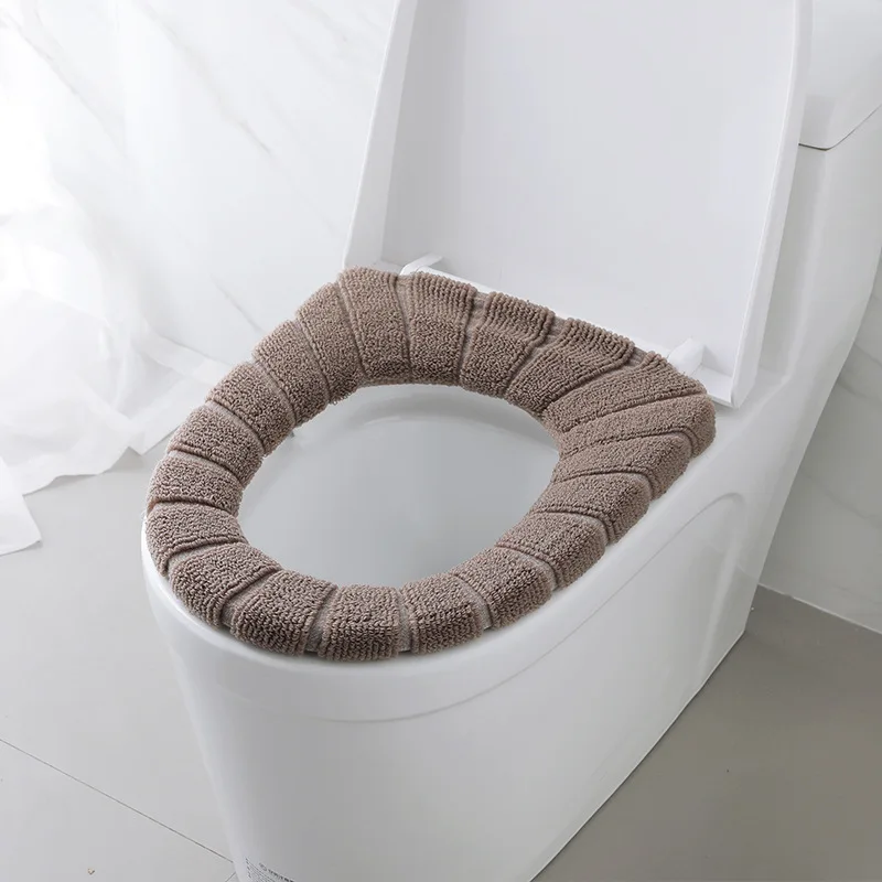 

Winter Toilet Cover Thick Pumpkin Pattern, Warm And Comfortable, Easy To Disassemble