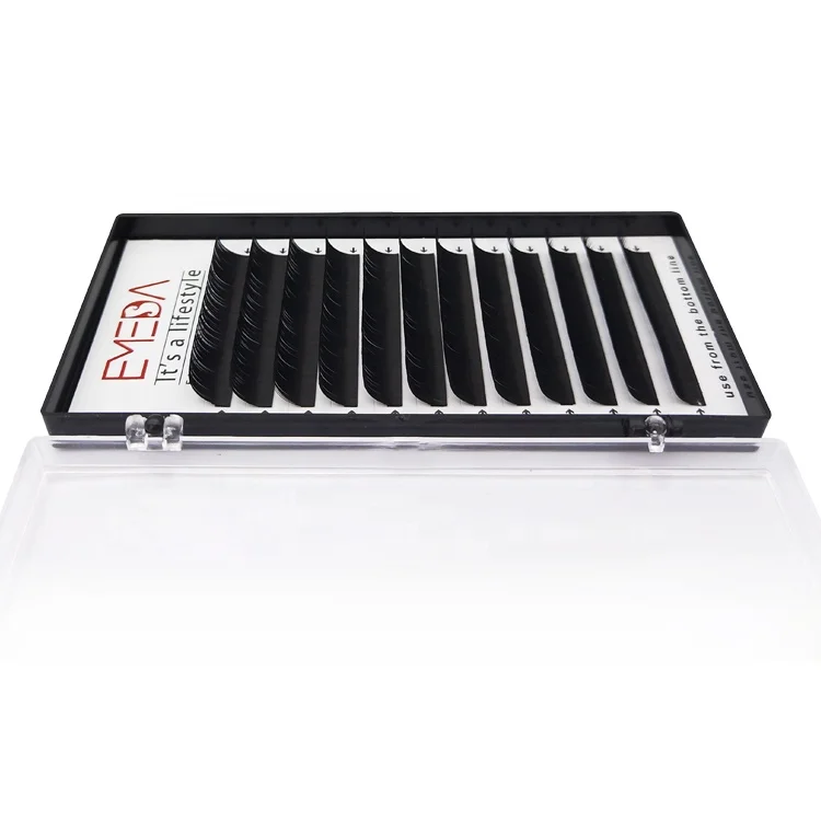 

Emeda Beauty High Quality 0.03-0.25 Thickness Silk Individual Eyelash Extensions ZX23, Black