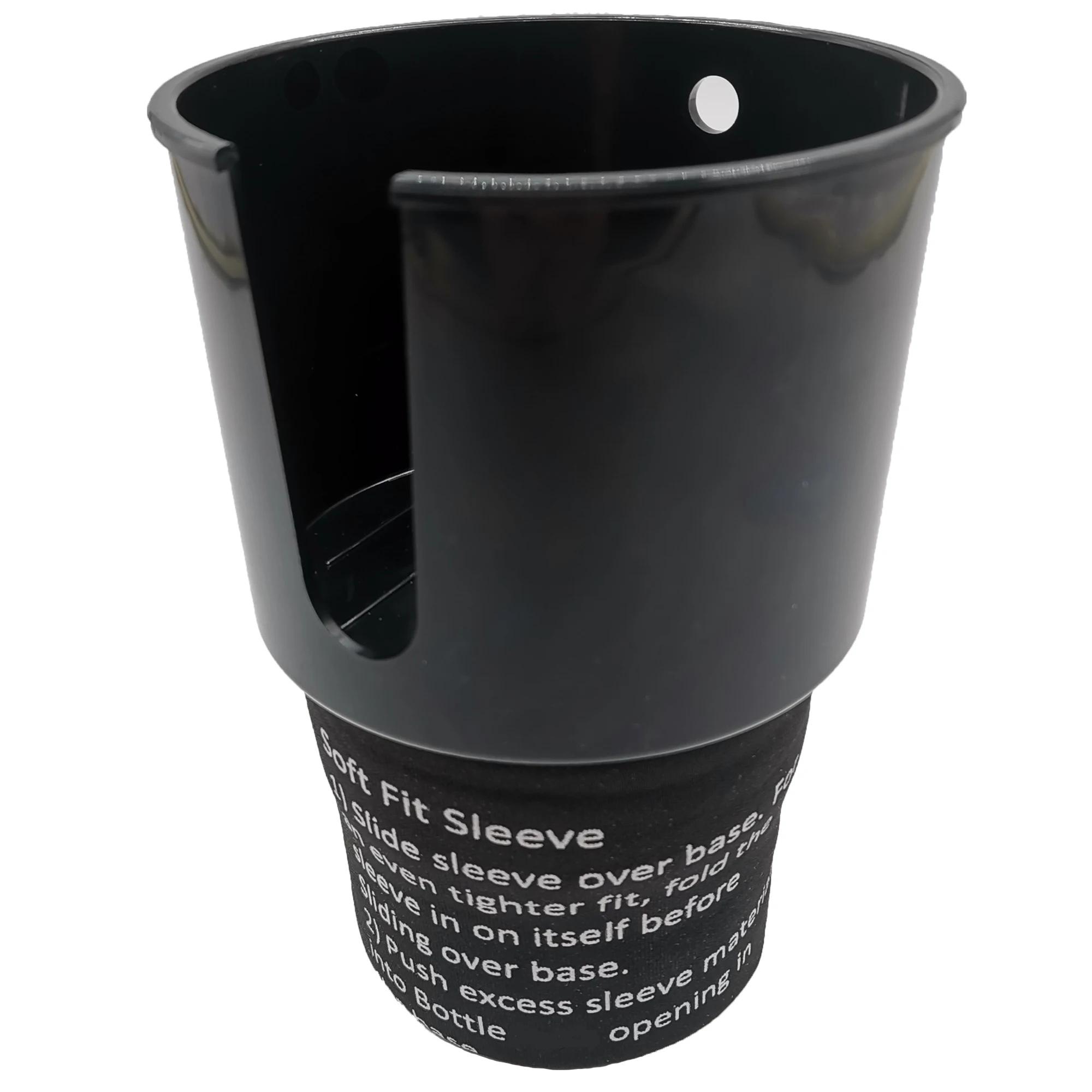 

Car Cup Holder Expander with New Removable Sizing Ring and Fitting Sleeve Fits 32oz Flask 32 & 40oz Flasks and Bottles